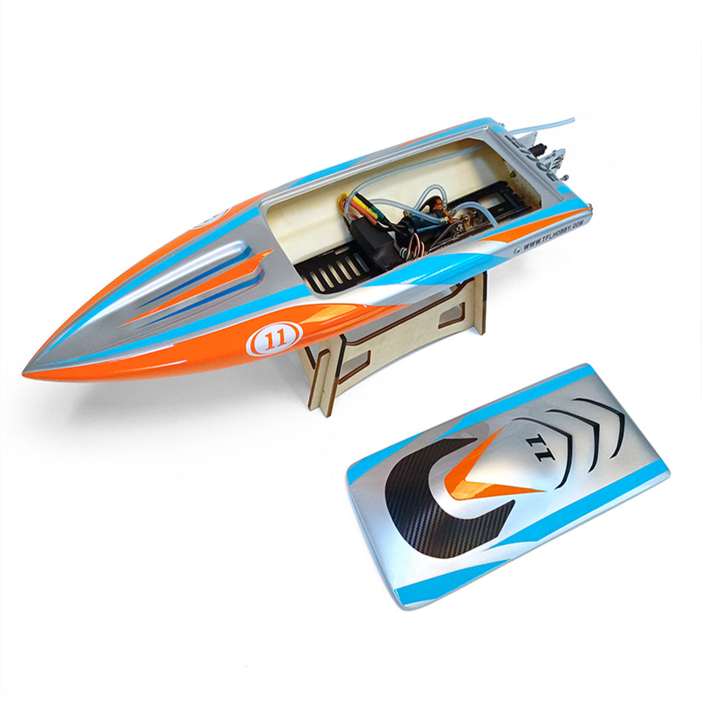 TFL RC-Boot 1111Z-F Rocket Brushless-Motoren Hochgeschwindigkeits-Rennboot für Erwachsene und Kinder 25" Monohull mit ARTR