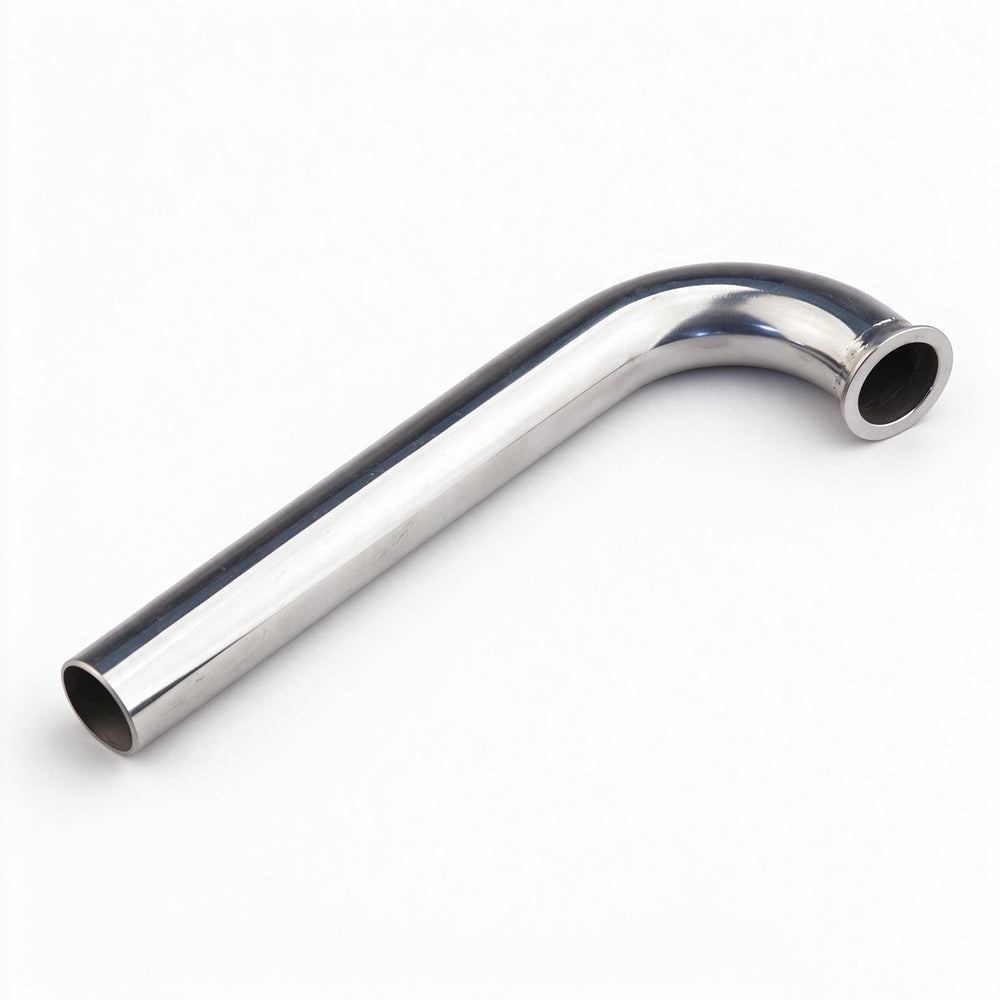 TFL Gas RC Boat Parts 22mm Diameter 90°/100°/105° L Bend Pipe, Stainless Steel 190mm With Flange Joint, Exhaust Pipe