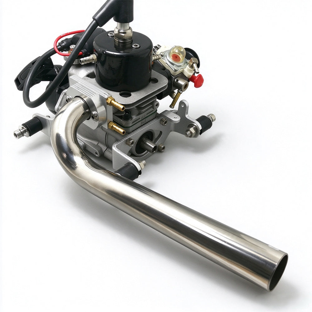 TFL Gas RC Boat Parts 22/25.4mm Stainless Steel 90° to 140° Exhaust Bend 198mm