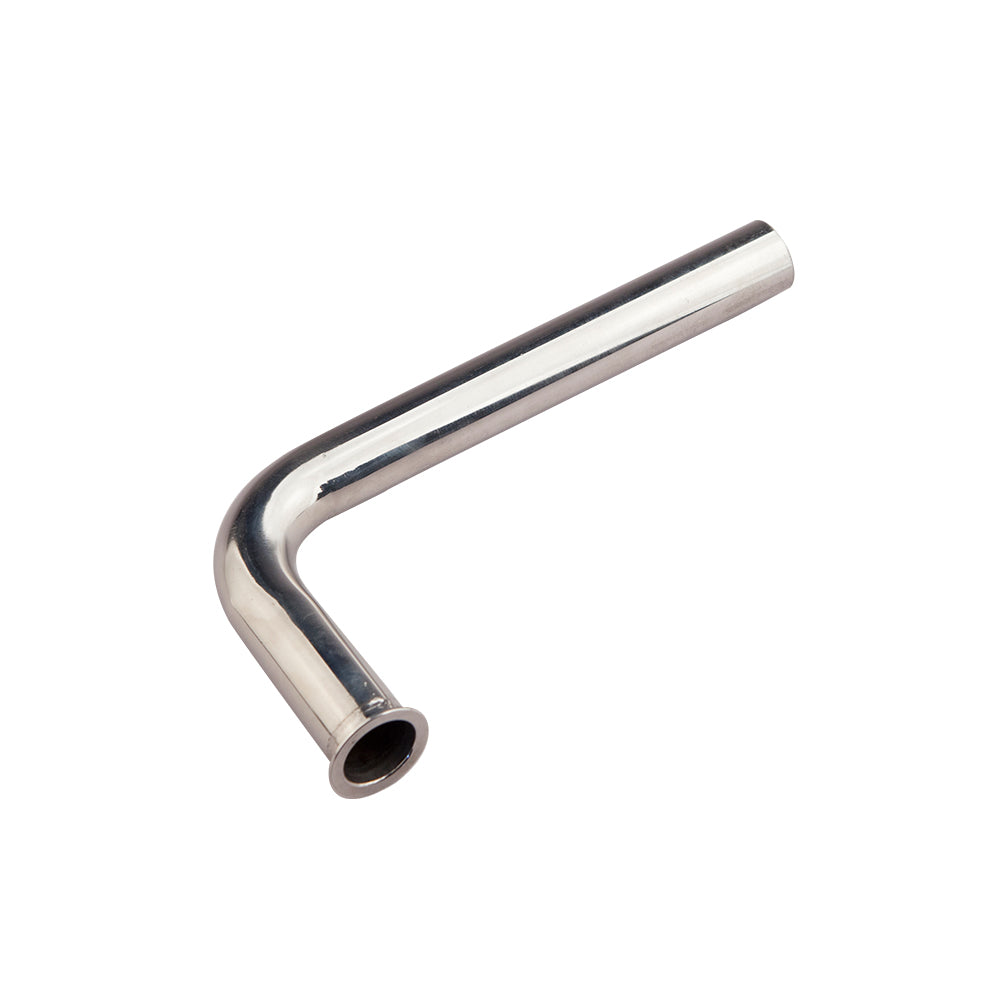 TFL Gas RC Boat Parts 22mm Diameter 90°/100°/105° L Bend Pipe, Stainless Steel 190mm With Flange Joint, Exhaust Pipe