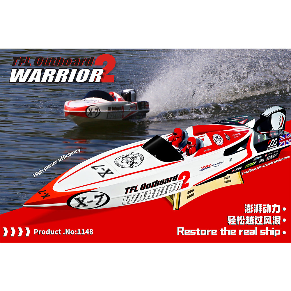 TFL rc Boat 1148 WARRIOR2 Brushless Motors High-speed Racing Boat for Adults and Kids ARTR