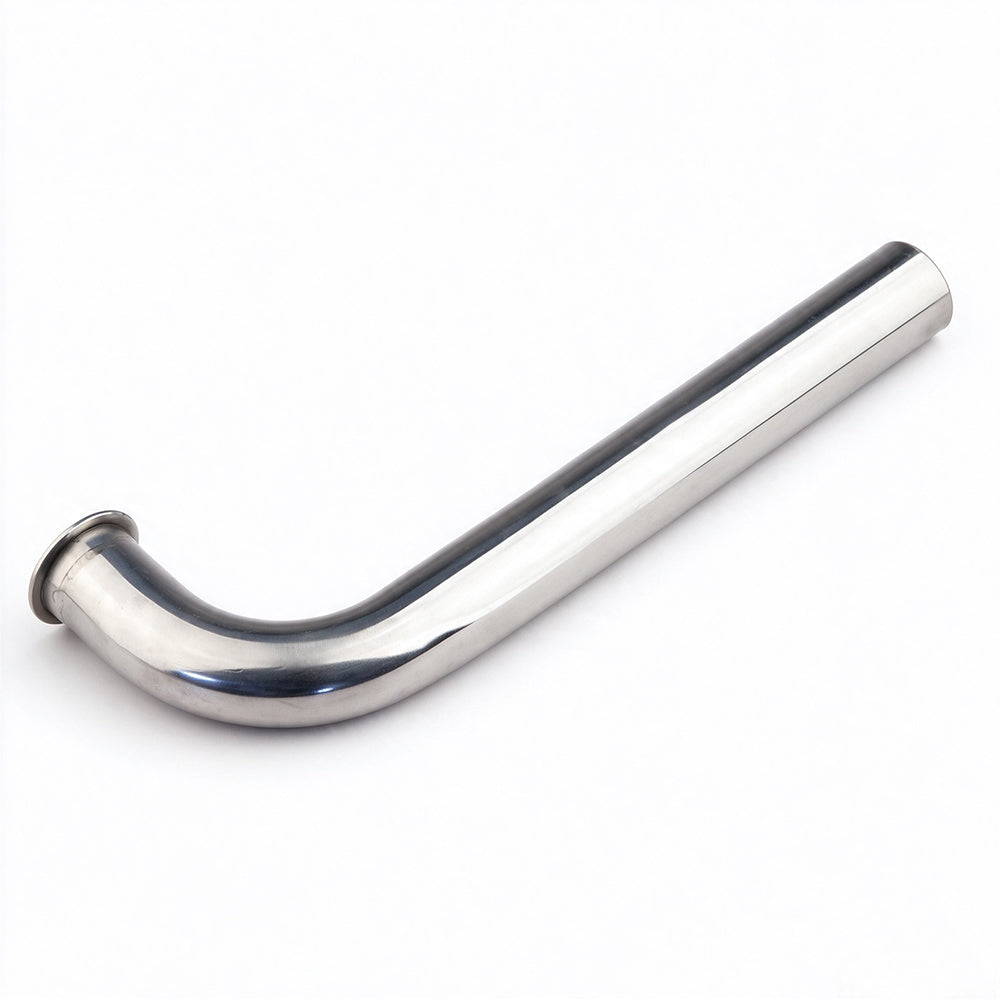 TFL Gas RC Boat Parts 22mm Diameter 90°/100°/105° L Bend Pipe, Stainless Steel 190mm With Flange Joint, Exhaust Pipe