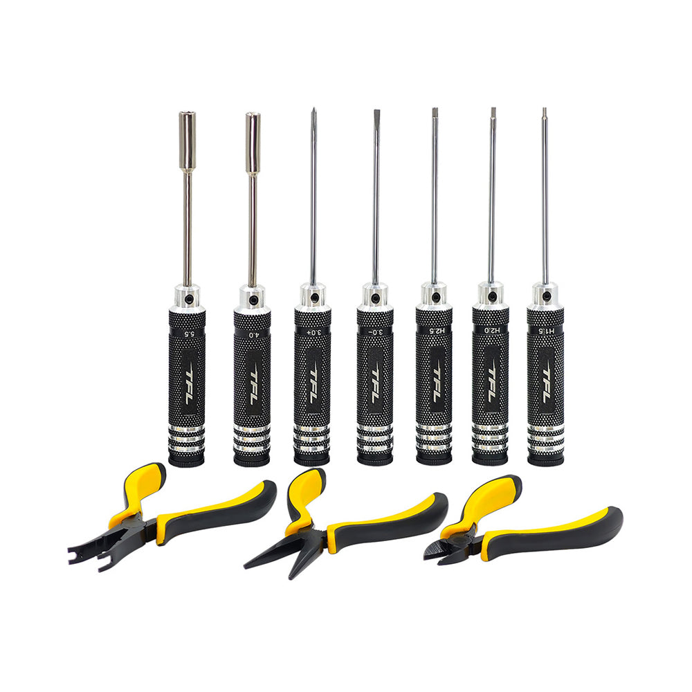 TFL RC Tool 10-in-1 Multi-function Screwdriver Set & Hardware Tools