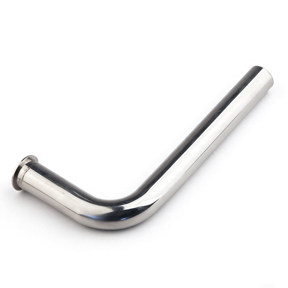 TFL Gas RC Boat Parts 22mm Diameter 90°/100°/105° L Bend Pipe, Stainless Steel 190mm With Flange Joint, Exhaust Pipe
