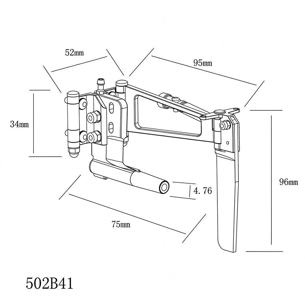 TFL Gas RC Boat Parts Left Rudder Assembly