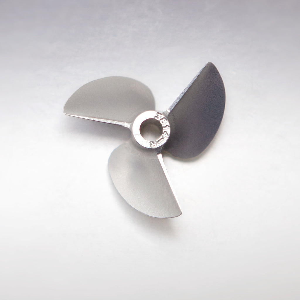 TFL RC Boat CNC  Aluminum Three Blades Propeller 1.4 Pitch, 3.17/4.76mm shaft，Diameter 36/38mm