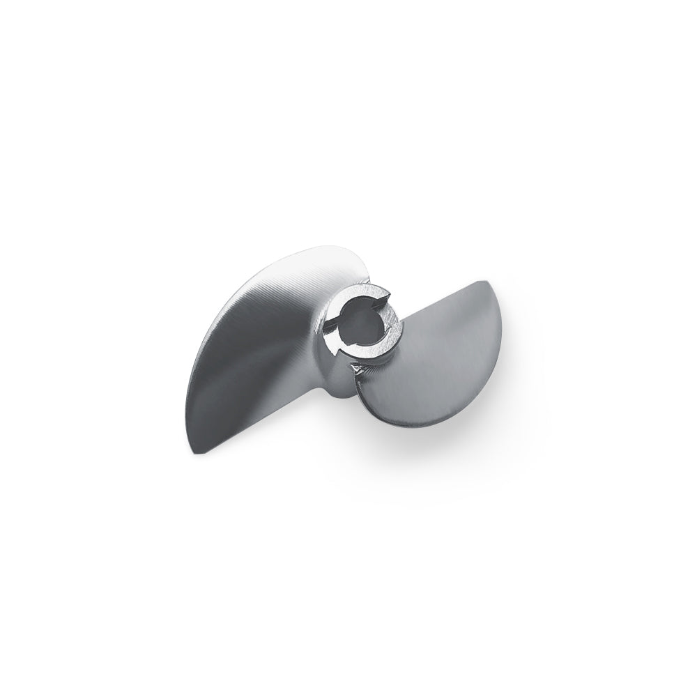 RC Boat CNC Aluminum Two Blades Propeller 1.9 Pitch, 4.76mm,3/16 "Shaft, Dia 40~48mm