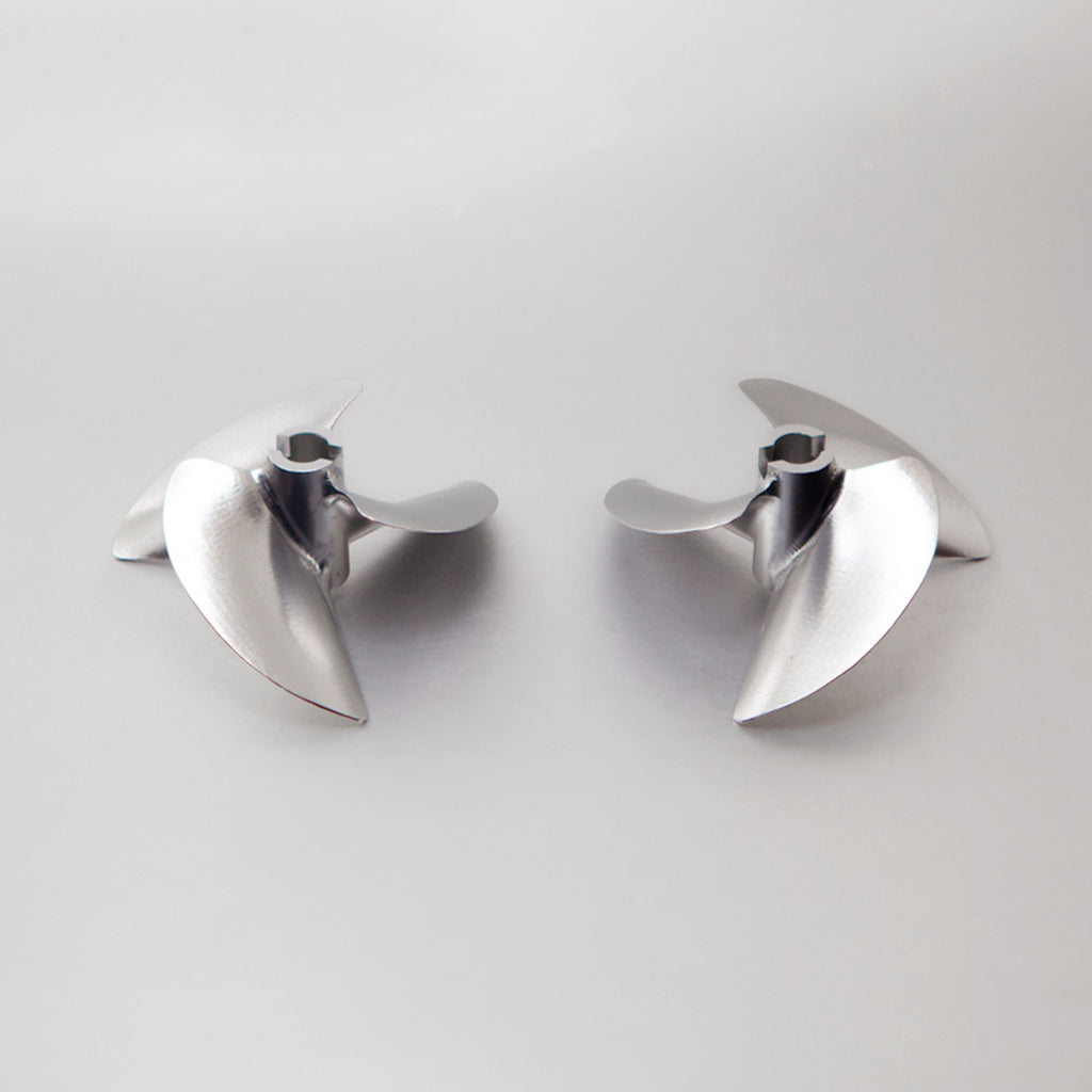 TFL RC Boat CNC Aluminum Three Blades Propeller 1.4 Pitch,  4.76mm/6.35mm shaft，Diameter 40/42/44/46/48/50/52/58/59mm