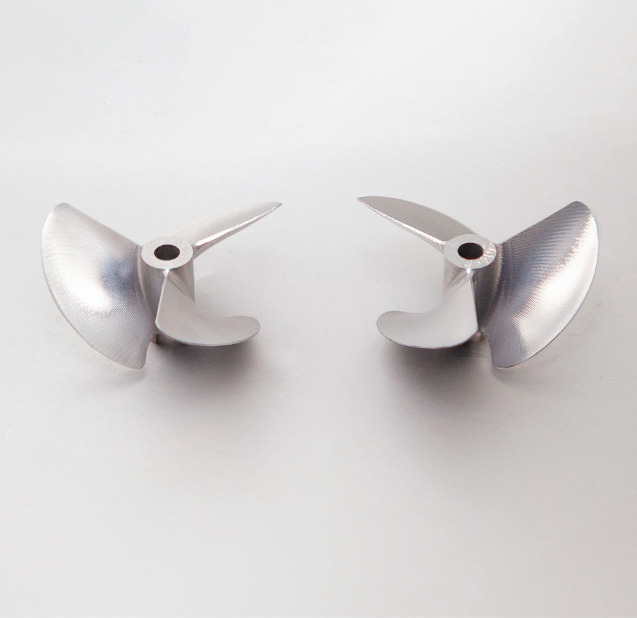 TFL RC Boat CNC Aluminum Three Blades Propeller 1.4 Pitch, 4.76mm shaft，Diameter 48/50/52mm