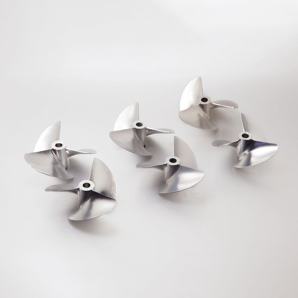 TFL RC Boat CNC Aluminum Three Blades Propeller 1.4 Pitch, 4.76mm shaft，Diameter 48/50/52mm