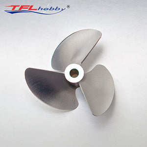 TFL O-Series RC  Boat CNC Aluminum Three Blades Propeller 1.4/1.7 Pitch, 4/4.76/6.35mm shaft，Diameter 34/48/50/52/58mm