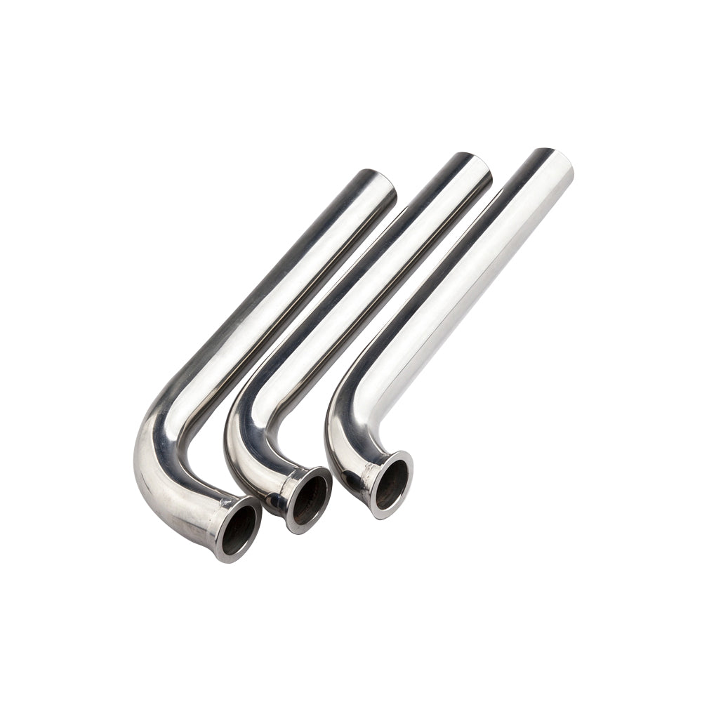 TFL Gas RC Boat Parts 22mm Diameter 90°/100°/105° L Bend Pipe, Stainless Steel 190mm With Flange Joint, Exhaust Pipe