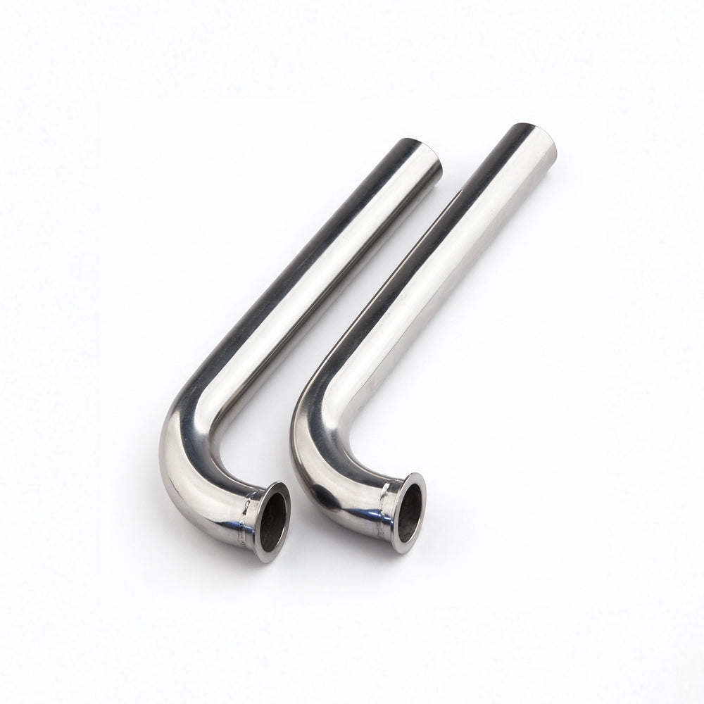 TFL Gas RC Boat Parts 22mm Diameter 90°/100°/105° L Bend Pipe, Stainless Steel 190mm With Flange Joint, Exhaust Pipe