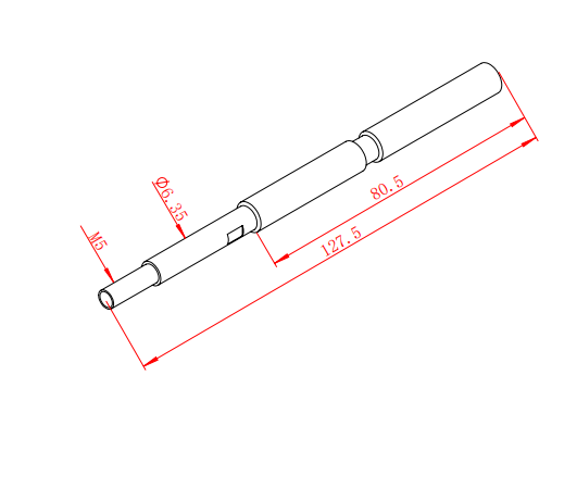 TFL RC BOAT PARTS  Drive ShaftW/ ScrewThread