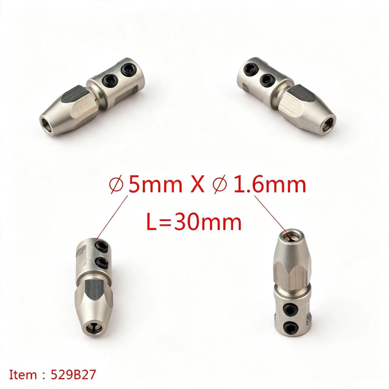 TFL RC BOAT PARTS Flexible Shaft Coupler, 5mm Motor Shaft Lock Connector