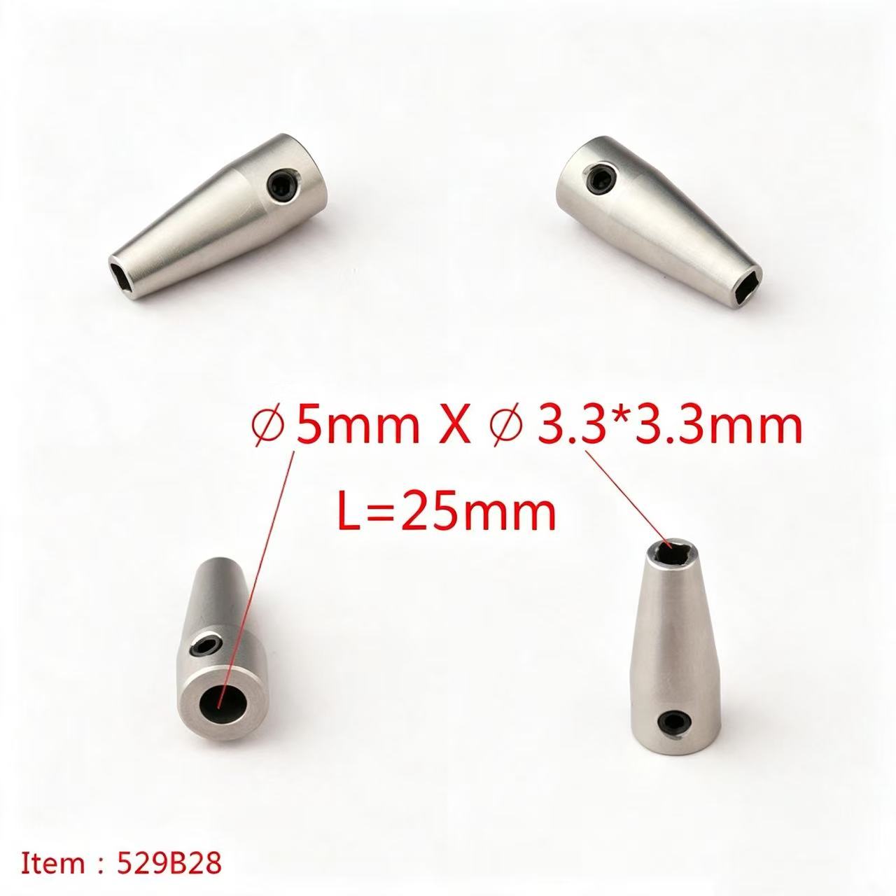 TFL RC BOAT PARTS Flexible Shaft Coupler, 5mm Motor Shaft Lock Connector