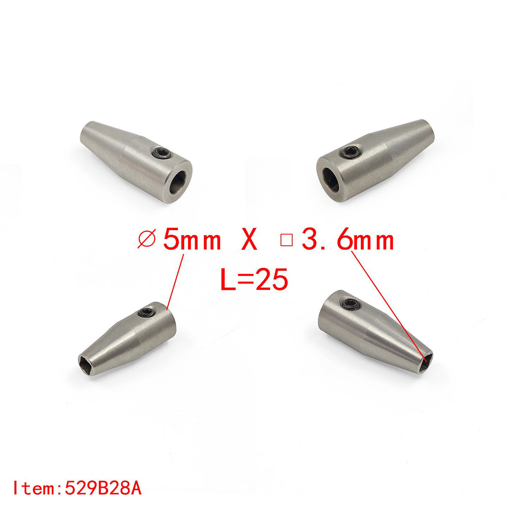 TFL RC BOAT PARTS Flexible Shaft Coupler, 5mm Motor Shaft Lock Connector
