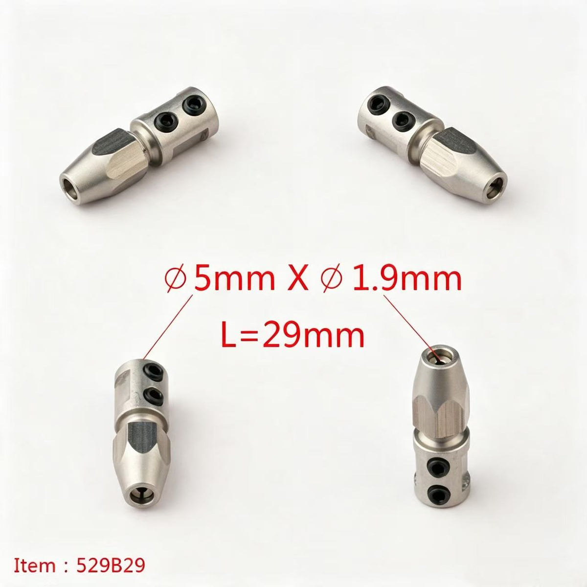 TFL RC BOAT PARTS Flexible Shaft Coupler, 5mm Motor Shaft Lock Connector