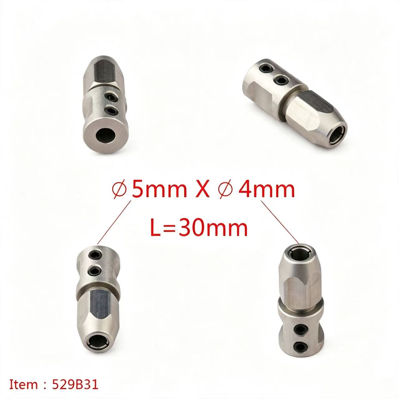 TFL RC BOAT PARTS Flexible Shaft Coupler, 5mm Motor Shaft Lock Connector