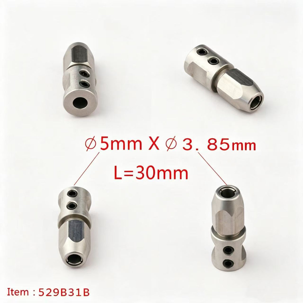 TFL RC BOAT PARTS Flexible Shaft Coupler, 5mm Motor Shaft Lock Connector