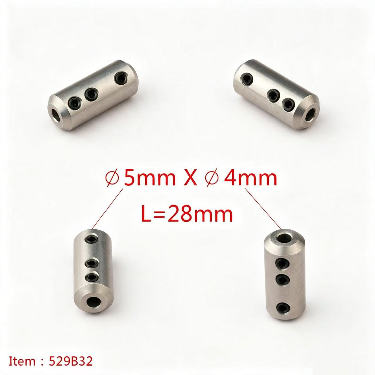 TFL RC BOAT PARTS Flexible Shaft Coupler, 5mm Motor Shaft Lock Connector