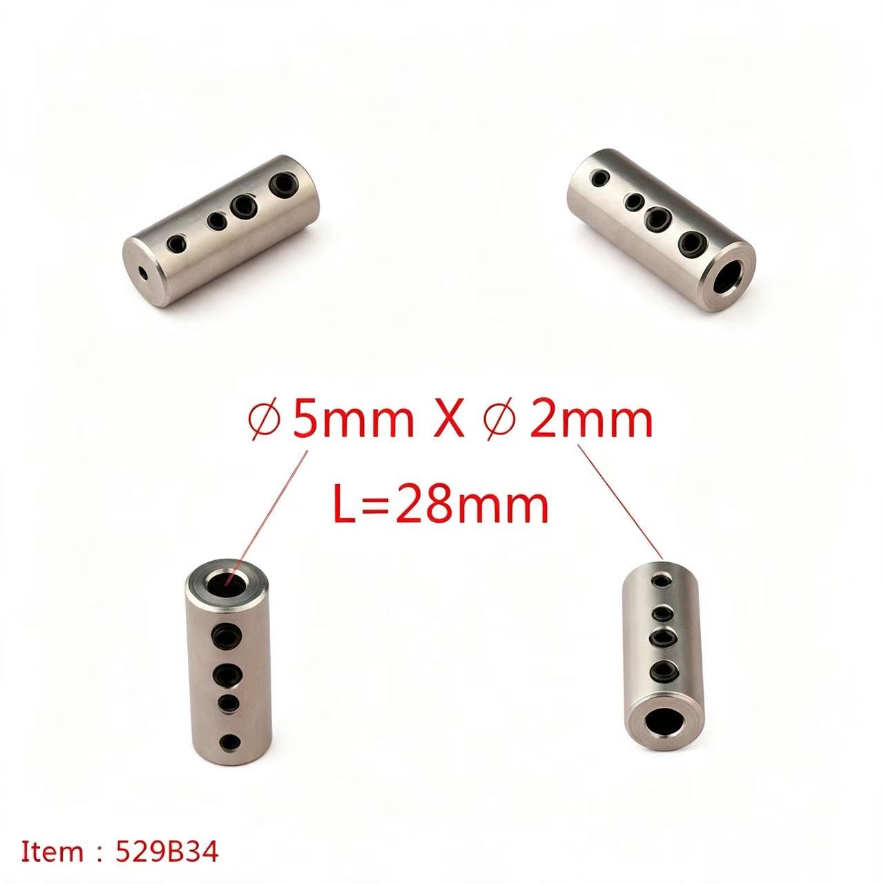 TFL RC BOAT PARTS Flexible Shaft Coupler, 5mm Motor Shaft Lock Connector