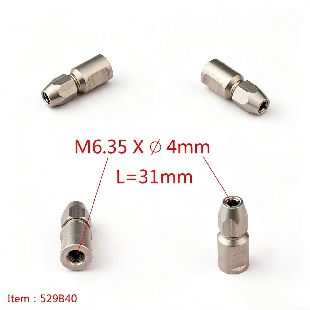 TFL RC BOAT PARTS Flexible Shaft Coupler,6mm Motor Shaft Lock Connector