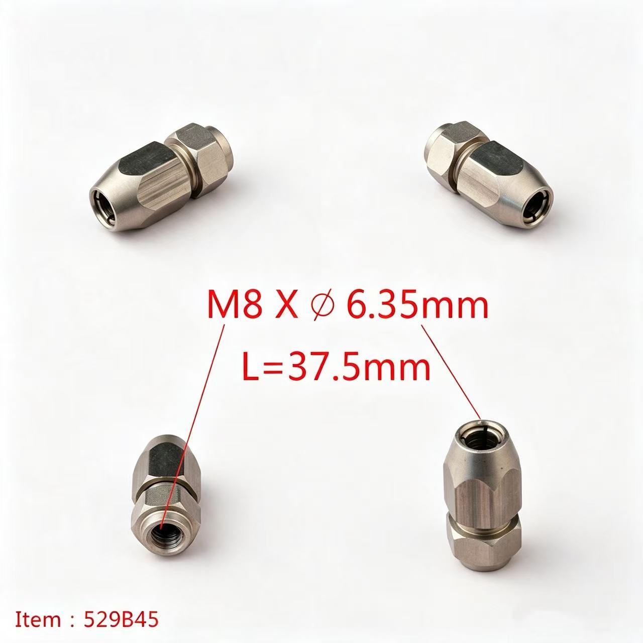 TFL RC BOAT PARTS Flexible Shaft Coupler, 8-10mm Motor Shaft Lock Connector