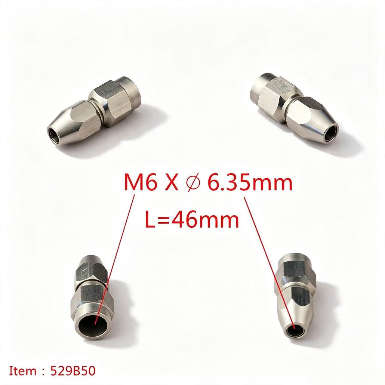 TFL RC BOAT PARTS Flexible Shaft Coupler,6mm Motor Shaft Lock Connector