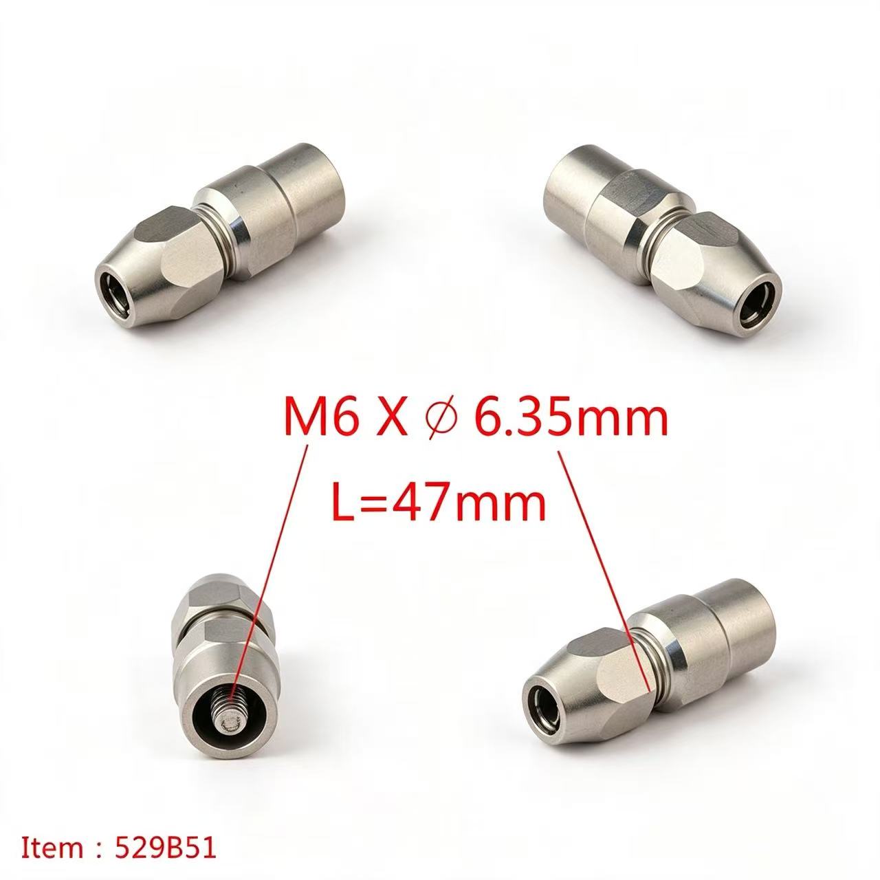 TFL RC BOAT PARTS Flexible Shaft Coupler,6mm Motor Shaft Lock Connector