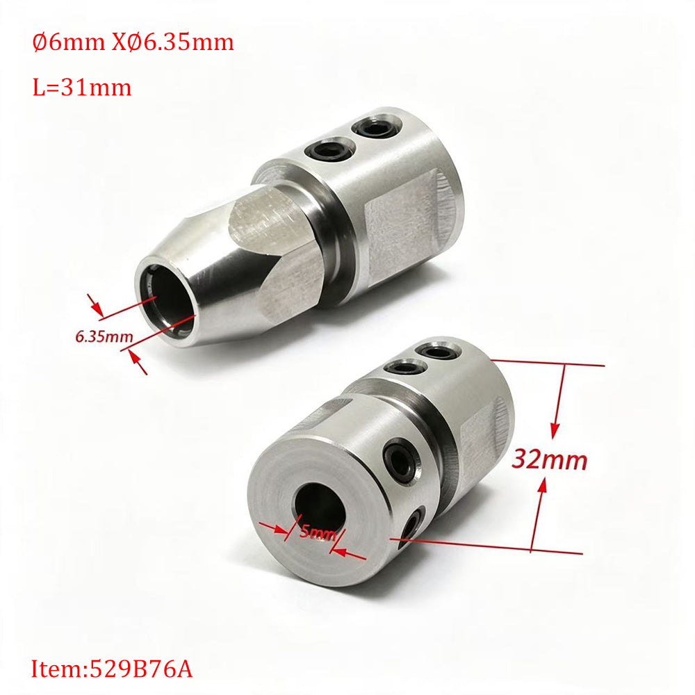 TFL RC BOAT PARTS Flexible Shaft Coupler, 5mm Motor Shaft Lock Connector