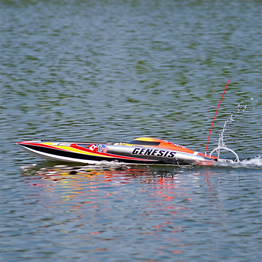 TFL RC Boat 1122 Genesis Single/Twin Brushless Motors High-speed Racing Boat for Adults 37’’ Catamaran with ARTR