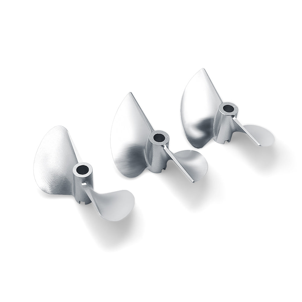 RC Boat CNC Aluminum Two Blades Propeller 1.4 Pitch, 6.35mm,1/4 Shaft, Dia 70,72mm