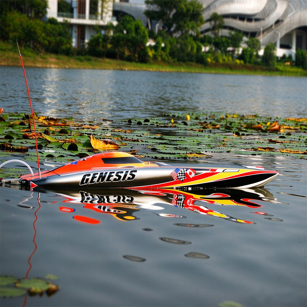 TFL RC Boat 1122 Genesis Single/Twin Brushless Motors High-speed Racing Boat for Adults 37’’ Catamaran with ARTR