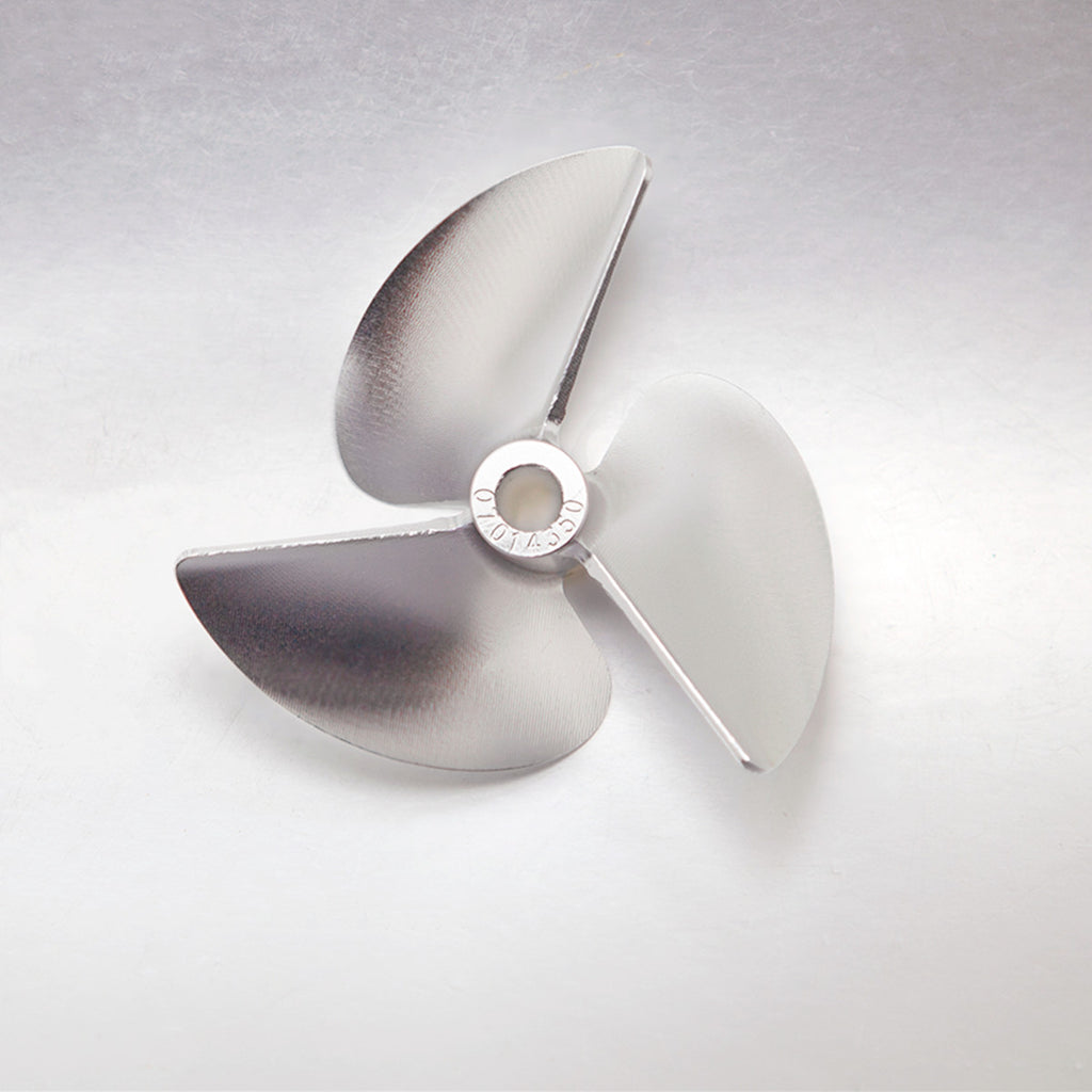 TFL RC Boat CNC Aluminum Three Blades Propeller 1.4 Pitch, 6.35mm shaft，Diameter 66/67/68/69/70/71mm