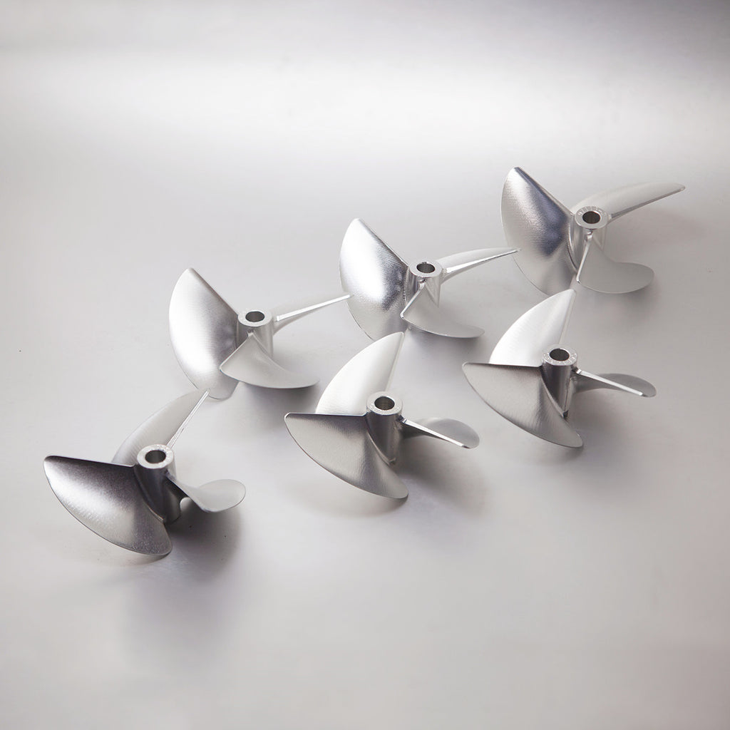 TFL RC Boat CNC Aluminum Three Blades Propeller 1.4 Pitch, 6.35mm shaft，Diameter 66/67/68/69/70/71mm