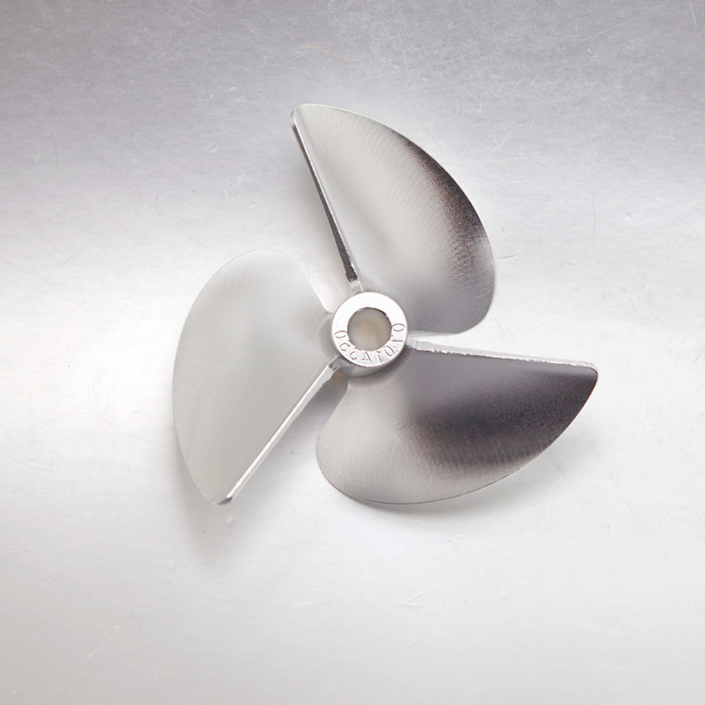 TFL RC Boat CNC Aluminum Three Blades Propeller 1.4 Pitch, 6.35mm shaft，Diameter 66/67/68/69/70/71mm