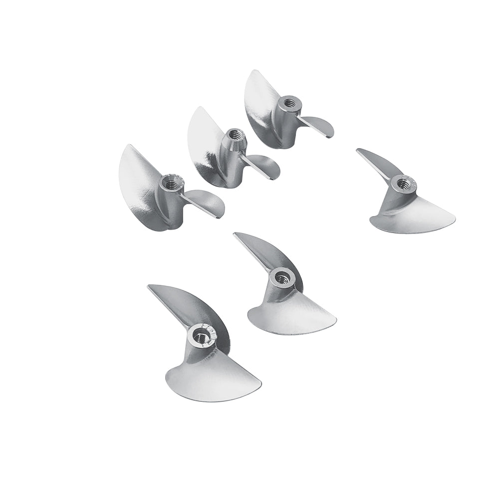 RC Boat CNC Aluminum Two Blades Propeller 1.9 Pitch, M4, Dia 36,37,38mm