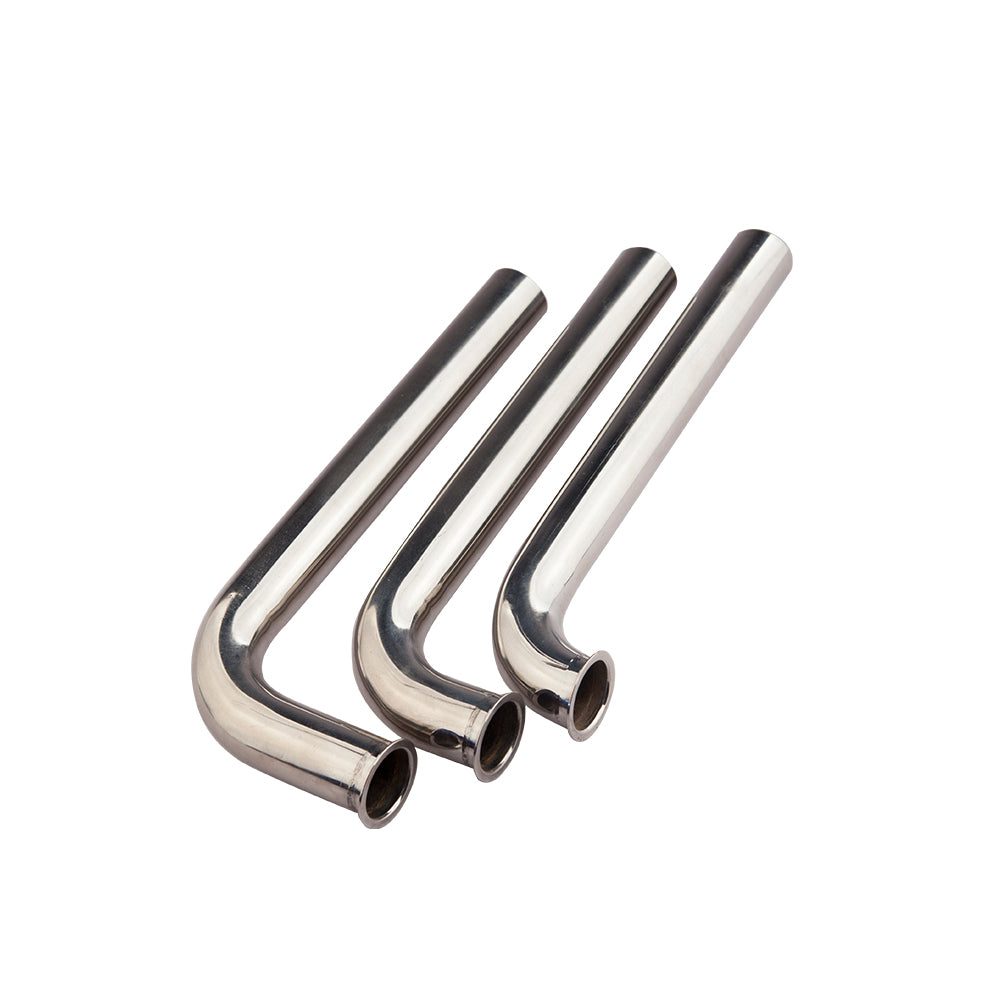 TFL Gas RC Boat Parts 25.4mm L-Shaped Stainless Steel Exhaust Bend 230mm