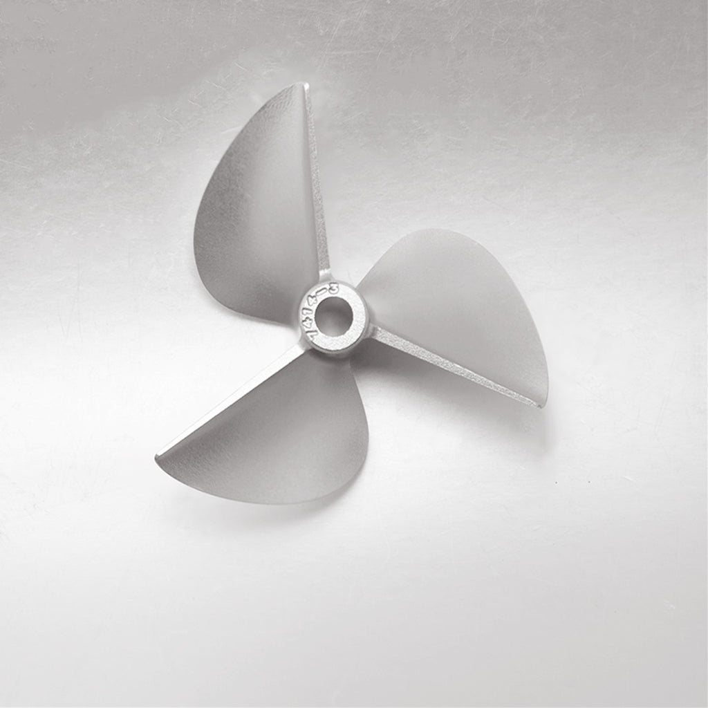 TFL RC Boat CNC Aluminum Three Blades Propeller 1.4 Pitch, 6.35mm shaft，Diameter 74mm