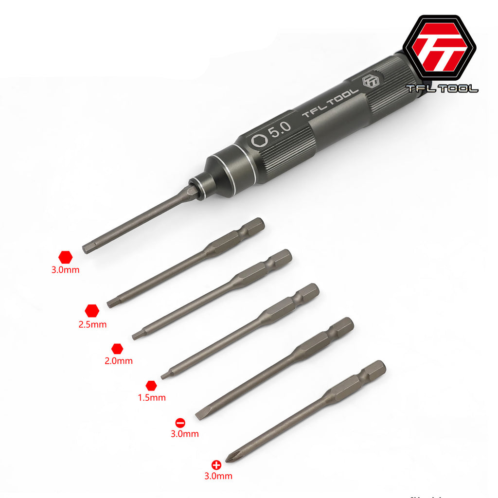 TFL RC TOOL 6-in-1 Mini Pocket Precision Screwdriver
