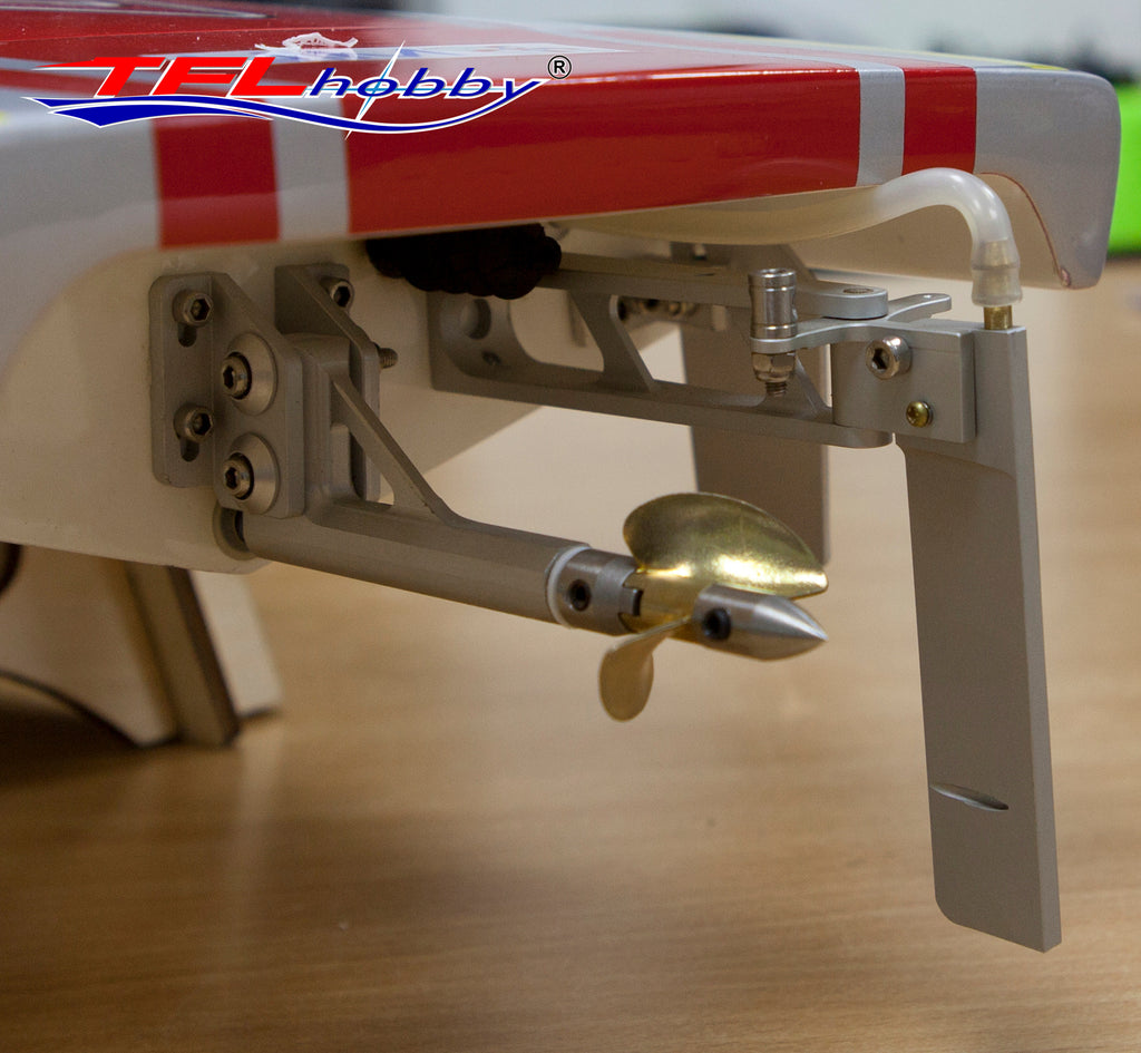 TFL RC BOAT PARTS Extended RudderAssembly with Water Inlet