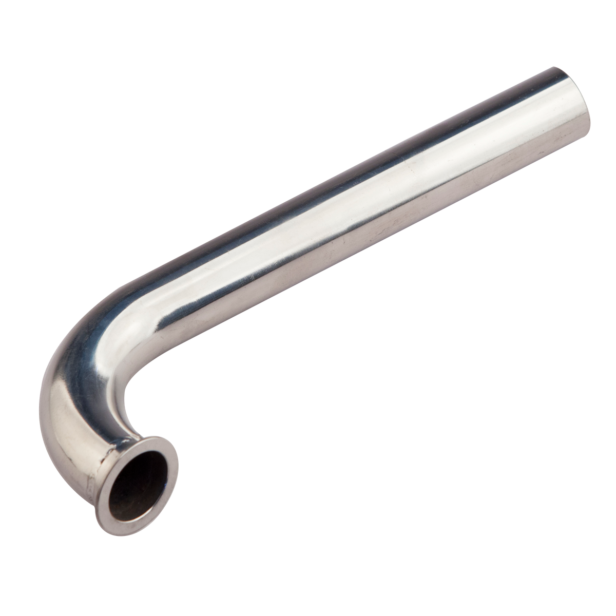 TFL Gas RC Boat Parts 22mm Diameter 90°/100°/105° L Bend Pipe, Stainless Steel 190mm With Flange Joint, Exhaust Pipe
