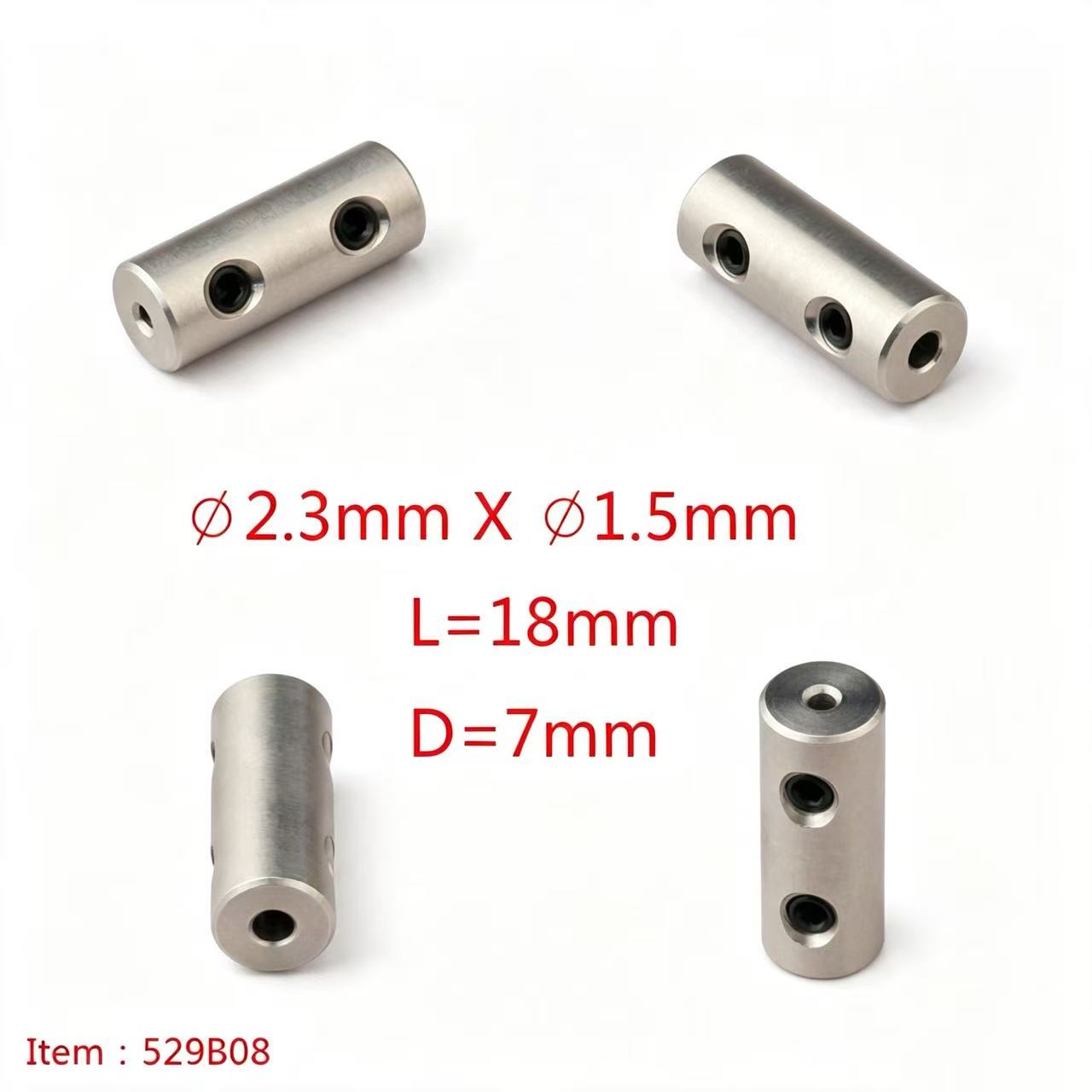 TFL RC BOAT PARTS 2.3mm Motor Shaft Multiple Specifications Shaft Coupler, Hard Shaft & Flexible Shaft Locking Connector