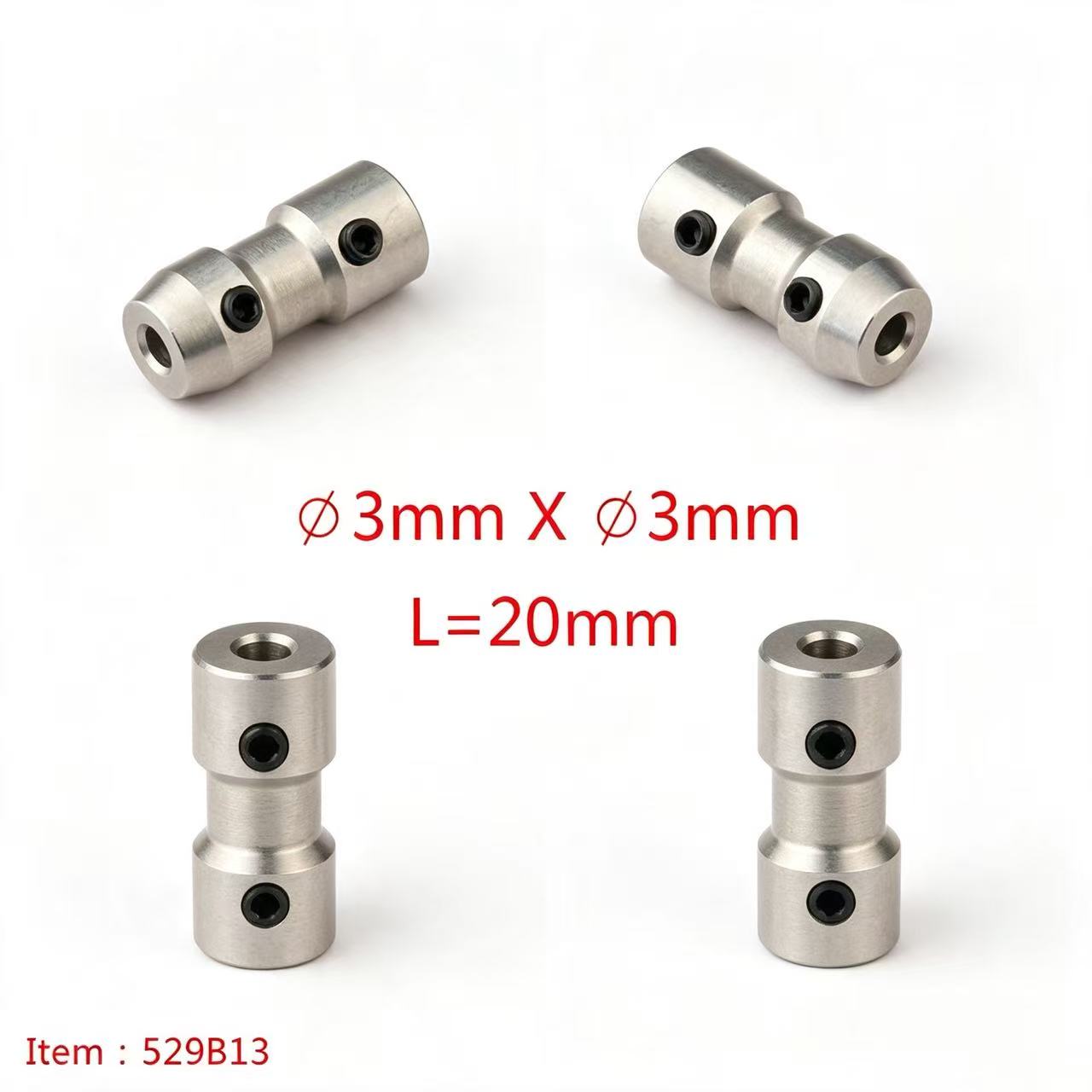 TFL RC BOAT PARTS 3-3.18mm Motor Shaft Multiple Specifications Shaft Coupler, Hard Shaft & Flexible Shaft Locking Connector