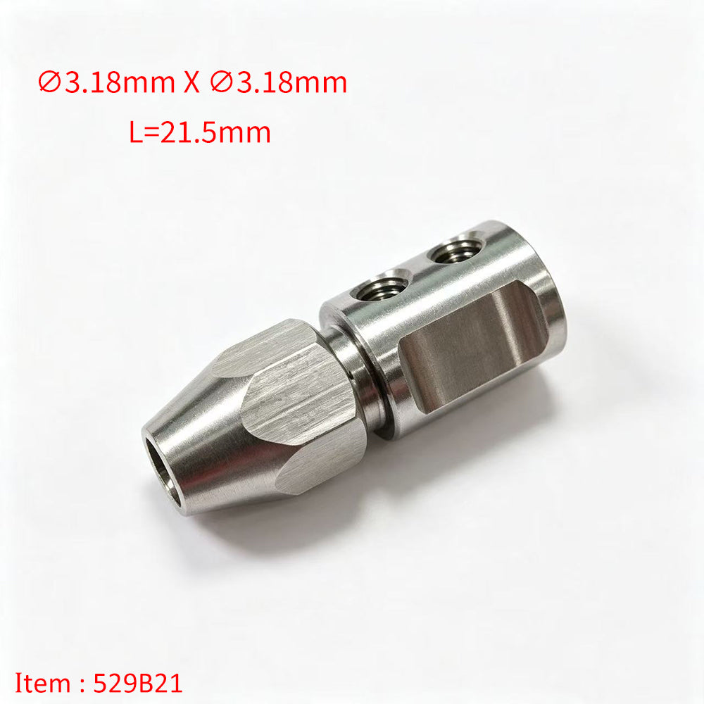 TFL RC BOAT PARTS 3-3.18mm Motor Shaft Multiple Specifications Shaft Coupler, Hard Shaft & Flexible Shaft Locking Connector