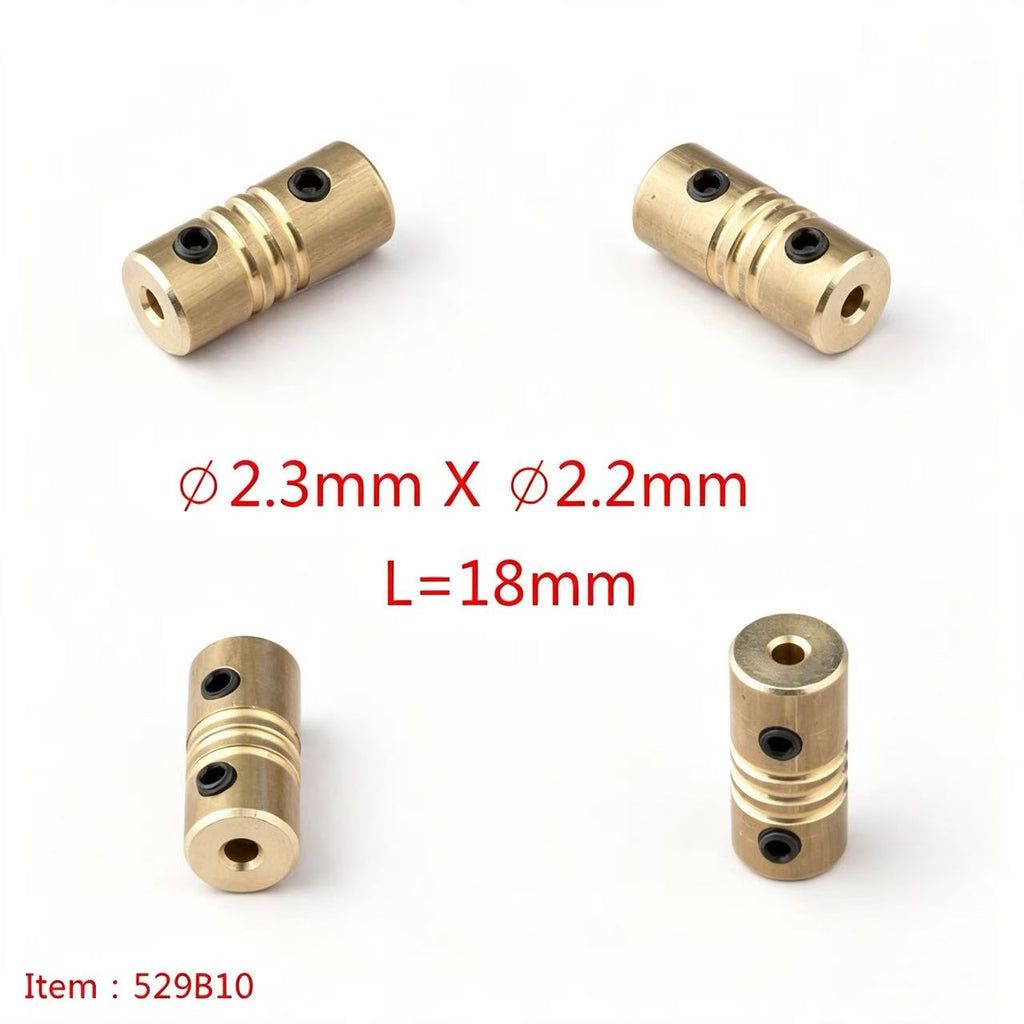 TFL RC BOAT PARTS 2.3mm Motor Shaft Multiple Specifications Shaft Coupler, Hard Shaft & Flexible Shaft Locking Connector