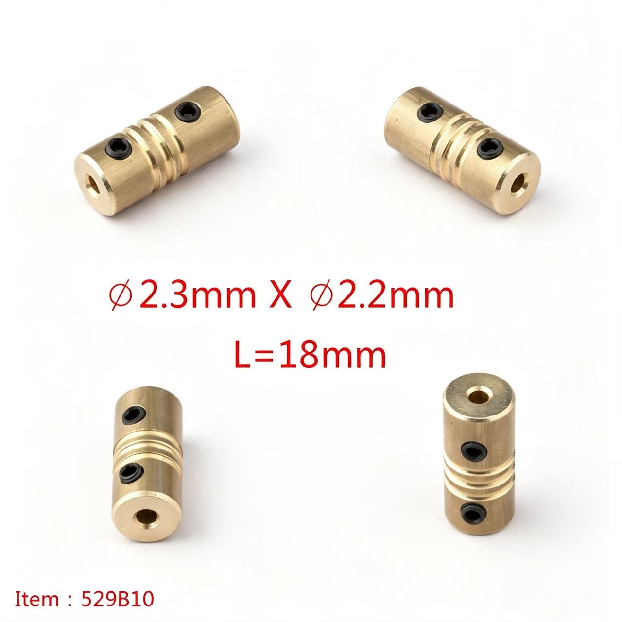 TFL RC BOAT PARTS 2.3mm Motor Shaft Multiple Specifications Shaft Coupler, Hard Shaft & Flexible Shaft Locking Connector